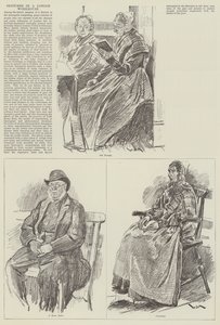 Esboços em um Workhouse de Londres